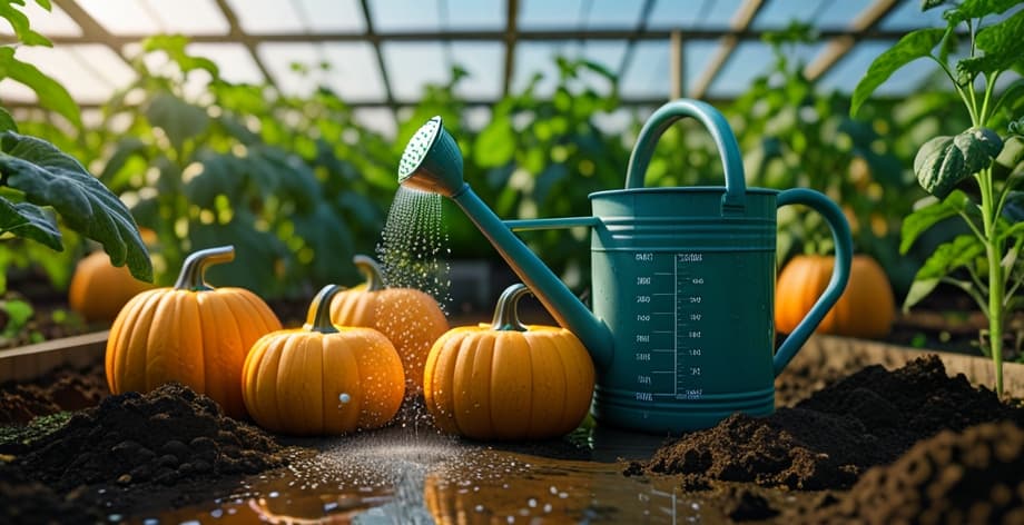 Cómo regar calabazas