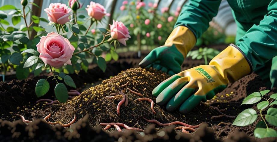 Fertilizar rosales con humus de lombriz: guía completa y dosis