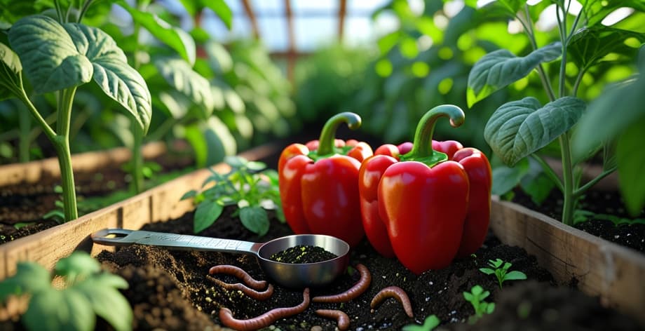 Fertilizar pimientos con humus de lombriz: guía completa