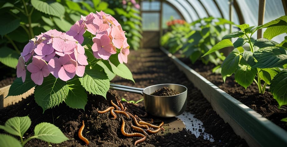 Fertilizar hortensias con humus de lombriz: guía completa y dosis