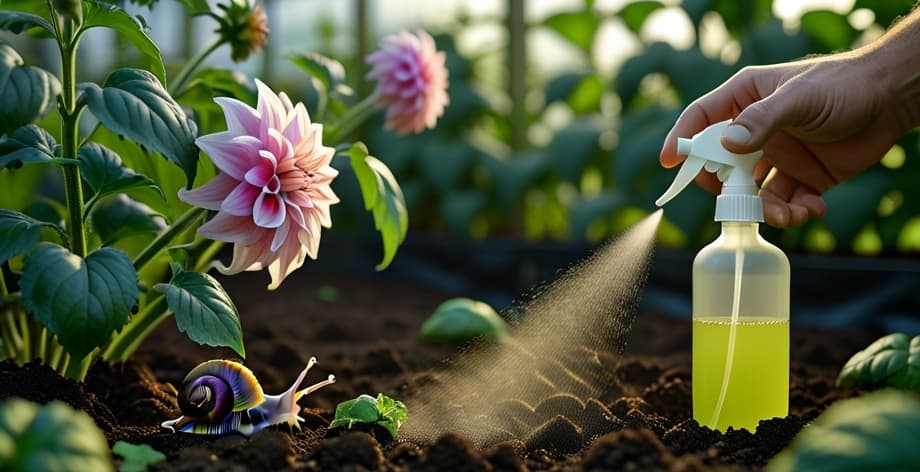 Cómo eliminar caracoles en dalias